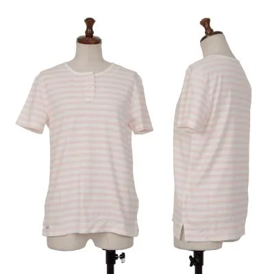 Mademoiselle NON NON Border Front Button T Shirt