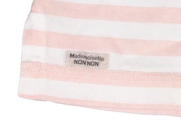Mademoiselle NON NON Border Front Button T Shirt K-139679_010