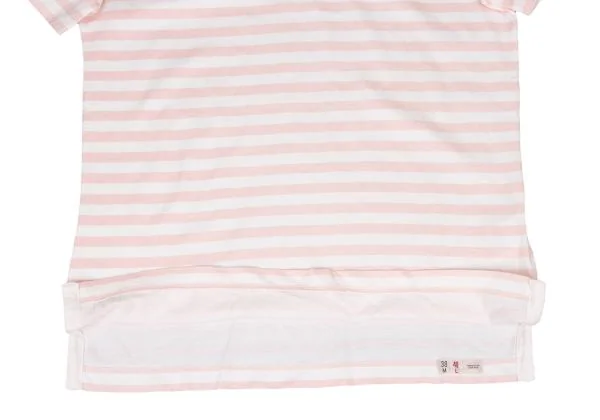 Mademoiselle NON NON Border Front Button T Shirt K-139679_011