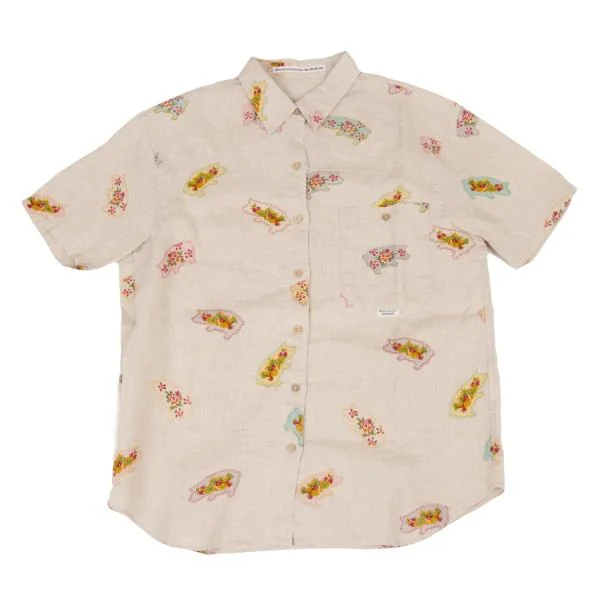 Mademoiselle NON NON Tropical Printed Linen Shirt K-139680_002