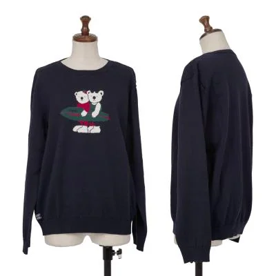 Mademoiselle NON NON Bear Design Knit Sweater