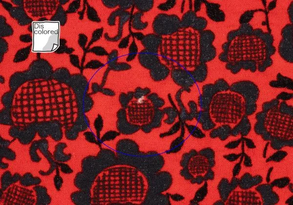 ツモリチサトTSUMORI CHISATO ヒマワリプリント切替フレンチスリーブチュニック 赤紺白2 K-139693_012