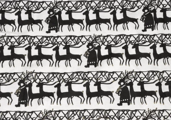 TSUMORI CHISATO Lame Reindeer Printed Tunic K-139694_010