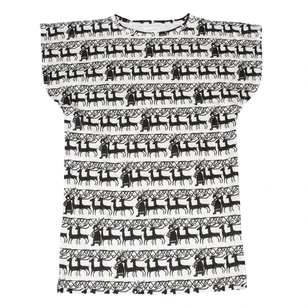 TSUMORI CHISATO Lame Reindeer Printed Tunic K-139694_002