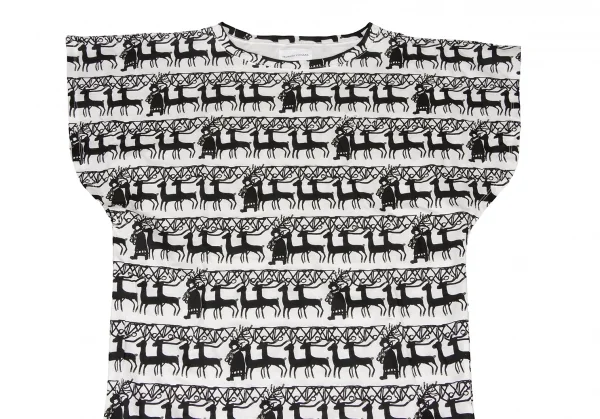 TSUMORI CHISATO Lame Reindeer Printed Tunic K-139694_003