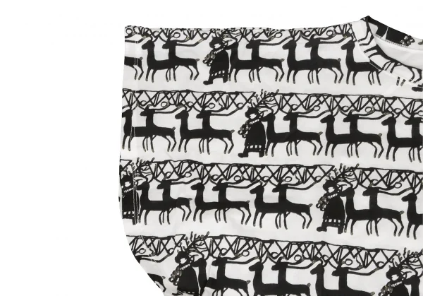 TSUMORI CHISATO Lame Reindeer Printed Tunic K-139694_006