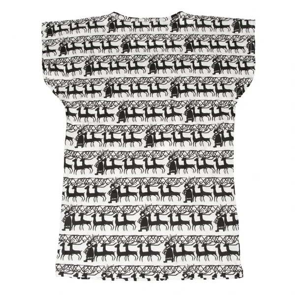【美品】TSUMORI CHISATO アートプリント 半袖チュニック シルク TSUMORI CHISATO ツモリチサト カッパドキア きのこいわ シルク
