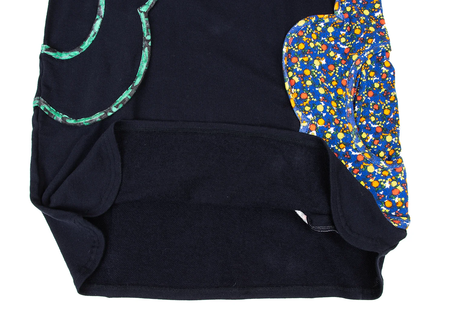 ツモリチサトTSUMORI CHISATO コットンフラワーポケットチュニック 紺緑青2 【レディース】 ツモリチサトTSUMORI CHISATO コットンフラワーポケット