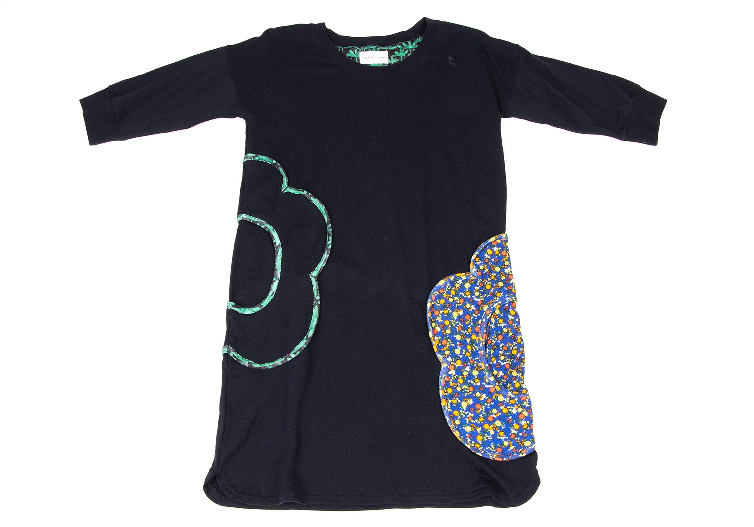 ツモリチサトTSUMORI CHISATO コットンフラワーポケットチュニック 紺緑青2 【レディース】 ツモリチサトTSUMORI CHISATO コットンフラワーポケット