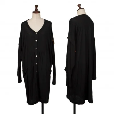 TSUMORI CHISATO Wool Rayon Button Knit Dress