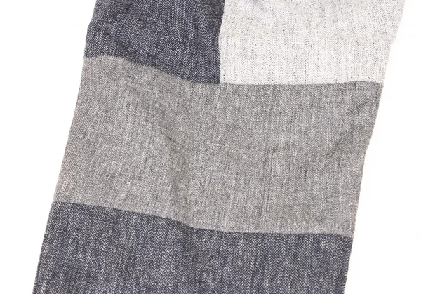 TSUMORI CHISATO Wool Rayon Switching Herringbone Pants K-139705_011