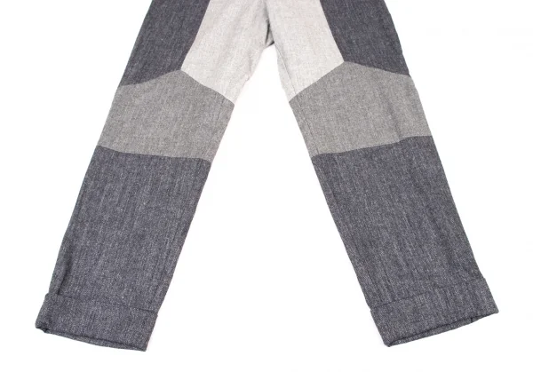 TSUMORI CHISATO Wool Rayon Switching Herringbone Pants K-139705_006