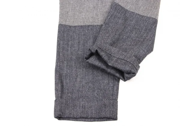 TSUMORI CHISATO Wool Rayon Switching Herringbone Pants K-139705_007