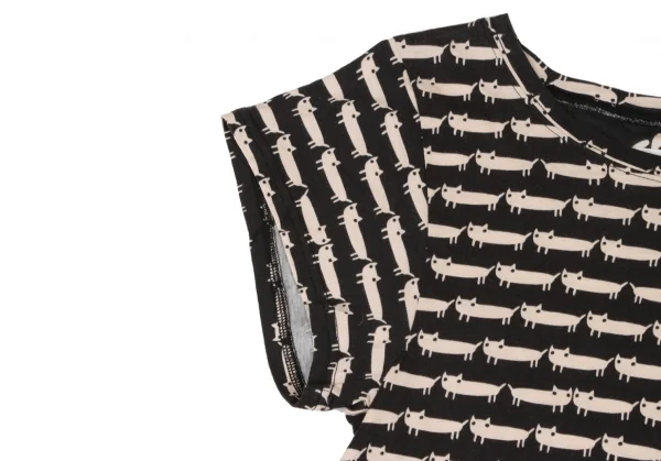 cat's TSUMORI CHISATO Cotton Rayon Cat Printed T Shirt K-139706_004