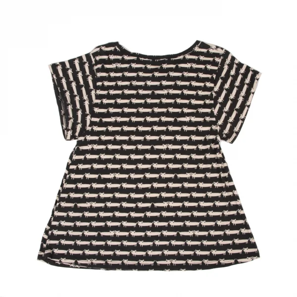 cat's TSUMORI CHISATO Cotton Rayon Cat Printed T Shirt K-139706_007