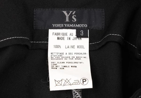Y's Wool Gaba Wide Pants K-139732_014