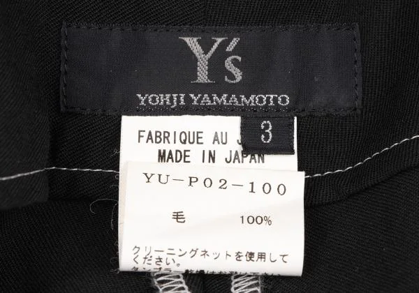 Y's Wool Gaba Wide Pants K-139732_015