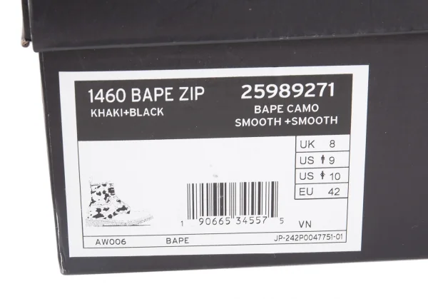 A BATHING APE BAPE×Dr.Martens  1460 8 Hole Leather Boots K-139737_020