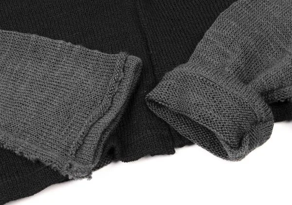 Y's Wool Switching Hooded Bolero  K-139745_007