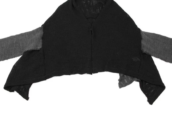 Y's Wool Switching Hooded Bolero  K-139745_008