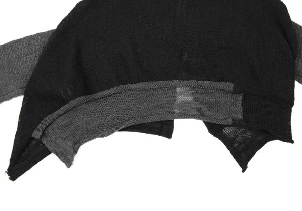 Y's Wool Switching Hooded Bolero  K-139745_011