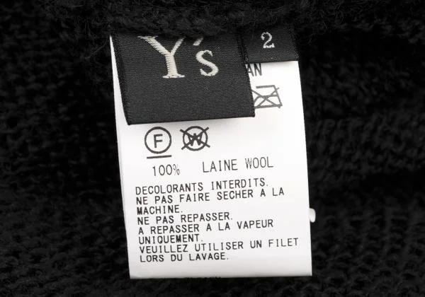 Y's Wool Switching Hooded Bolero  K-139745_014