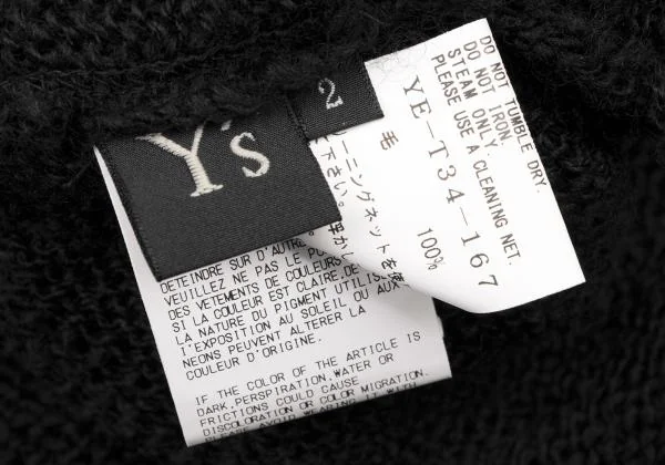 Y's Wool Switching Hooded Bolero  K-139745_015