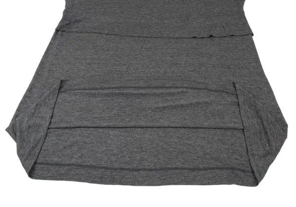 ISSEY MIYAKE HaaT Rayon Silk Layered Short Sleeve Dress K-139763_009