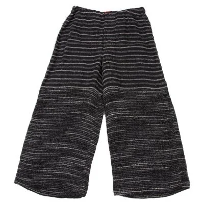 ISSEY MIYAKE HaaT Loop Knit Stripe Wide Pants