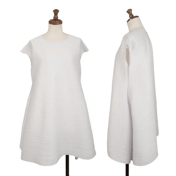 PLEATS PLEASE BOUNCE Sleeveless Flare Tunic Grey 3 K-139775_001