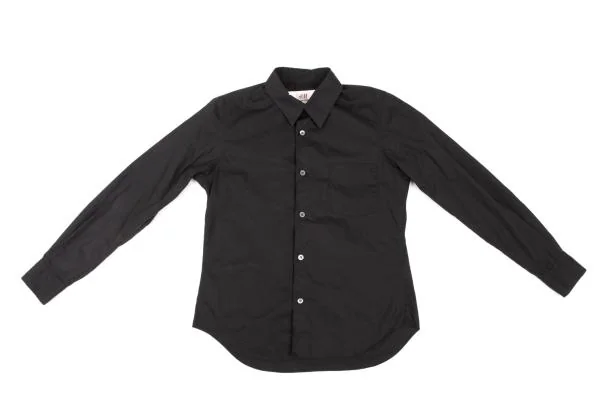 H&M コムデギャルソンCOMME des GARCONS コットンベーシックシャツ 黒34 K-139786_002