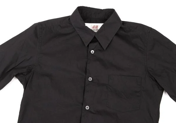 H&M コムデギャルソンCOMME des GARCONS コットンベーシックシャツ 黒34 K-139786_003
