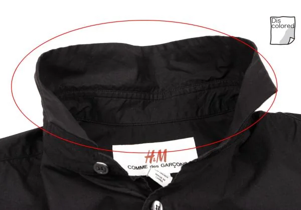 H&M コムデギャルソンCOMME des GARCONS コットンベーシックシャツ 黒34 K-139786_005