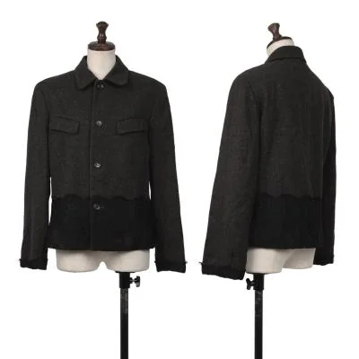 tricot COMME des GARCONS Lace Hem Design Jacket