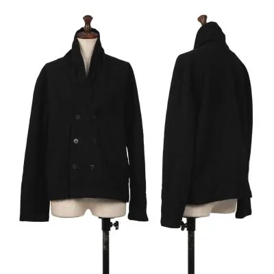 tricot COMME des GARCONS Wool Double Collarless Jacket
