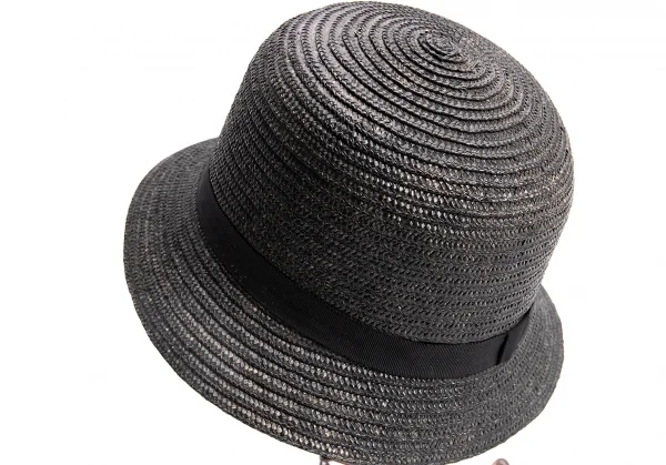 【70％OFF】 des コムデギャルソンCOMME GARCONS DC | 黒 ストローハット 帽子