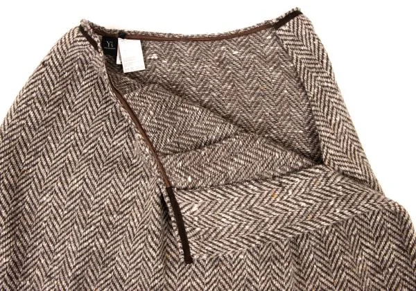 Y's  Wool Herringbone Tuck Pin Skirt K-139803_005