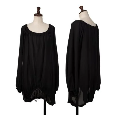 Y's See-Through Drawstring Design blouse