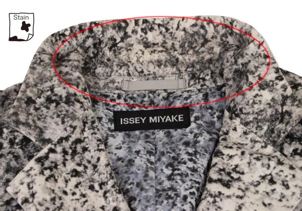 ISSEY MIYAKE Cotton Marble Pattern Coat K-139827_006