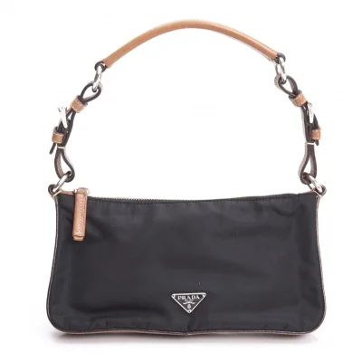 PRADA Leather Switching Nylon Bag
