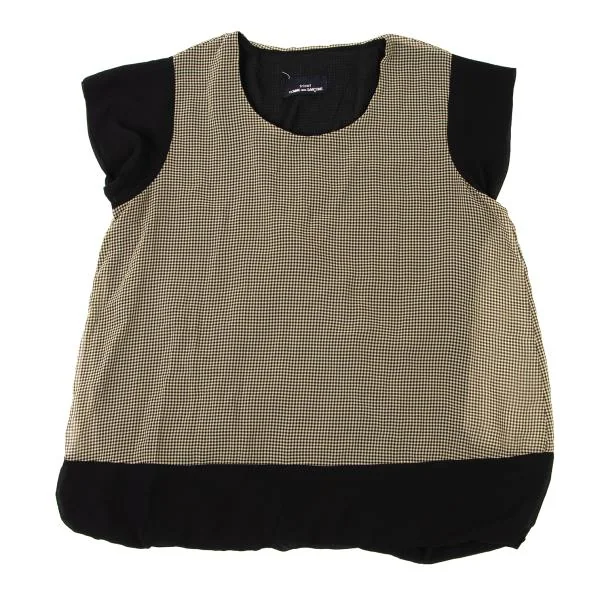tricot COMME des GARCONS Checkered Balloon T Shirt K-139848_002