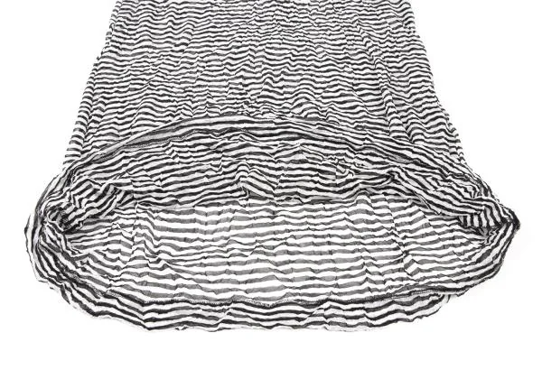 Yohji Yamamoto FEMME Wrinkled See-through Striped Dress K-139865_008