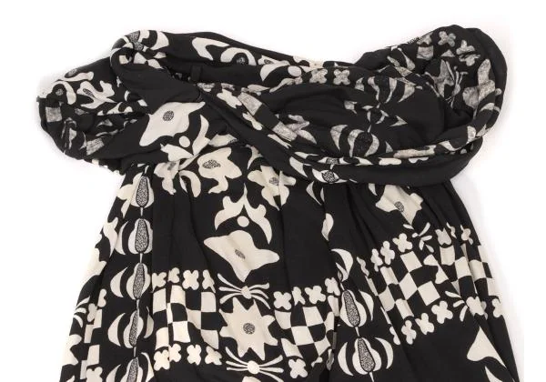 Yohji Yamamoto FEMME Cotton Printed Dress K-139869_003