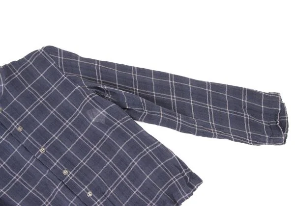 Y's Check Pattern Summer Wool Jacket & Skirt K-139875_005