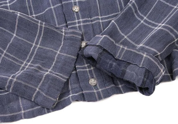 Y's Check Pattern Summer Wool Jacket & Skirt K-139875_006