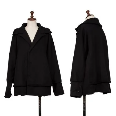 Y's Knit Switching Layered Jacket