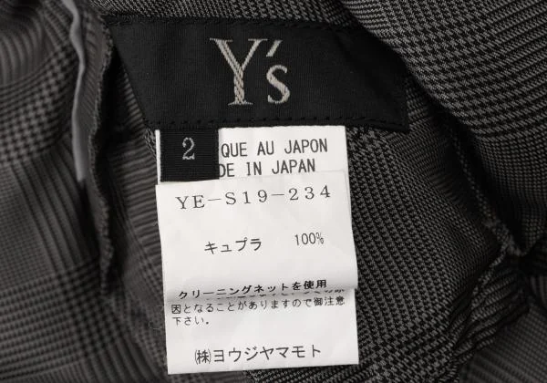 Y's Check Tuck Gather Skirt K-139880_014