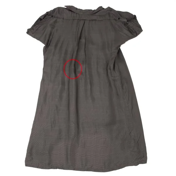 Y's Check Switching Flare Dress K-139881_011