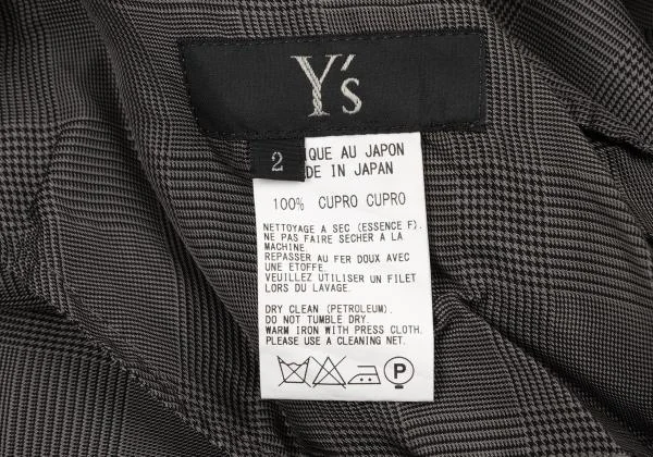 Y's Check Switching Flare Dress K-139881_016