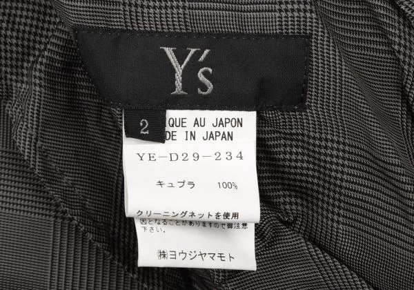 Y's Check Switching Flare Dress K-139881_017